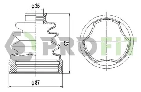 Пыльник ШРУС PROFIT 2810-0035 XLB