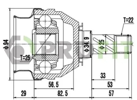 Шркш со смазкой в комплекте PROFIT 2810-3057