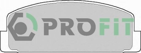 Комплект тормозных колодок, дисковый тормоз PROFIT 5000-0372 (фото 1)