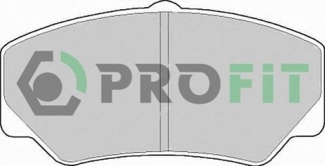 Комплект тормозных колодок, дисковый тормоз PROFIT 5000-0450 (фото 1)