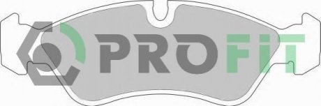 Комплект тормозных колодок, дисковый тормоз PROFIT 5000-0584 (фото 1)