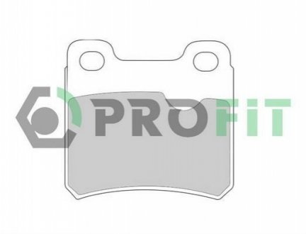 Комплект тормозных колодок, дисковый тормоз PROFIT 5000-0586 (фото 1)