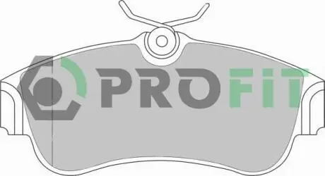 Комплект тормозных колодок, дисковый тормоз PROFIT 5000-0604