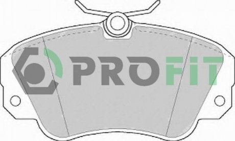 Комплект гальмівних колодок, дискове гальмо PROFIT 5000-0686