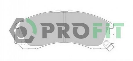 Комплект гальмівних колодок, дискове гальмо PROFIT 5000-0765 (фото 1)