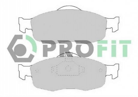 Комплект тормозных колодок, дисковый тормоз PROFIT 5000-0884 (фото 1)