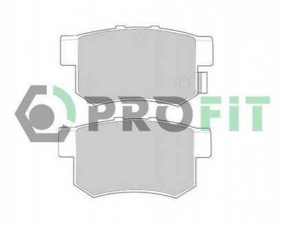 Комплект гальмівних колодок, дискове гальмо PROFIT 5000-0956