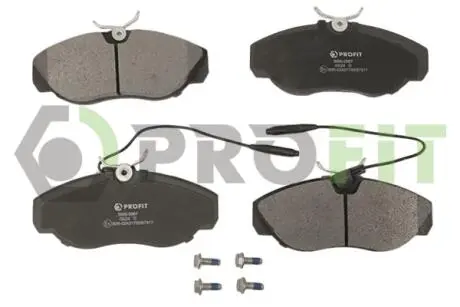 Комплект тормозных колодок, дисковый тормоз PROFIT 5000-0967