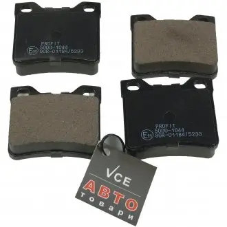 Комплект гальмівних колодок, дискове гальмо PROFIT 5000-1044