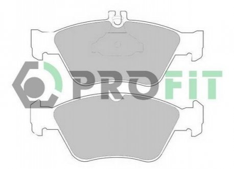 Комплект тормозных колодок, дисковый тормоз PROFIT 5000-1049 (фото 1)