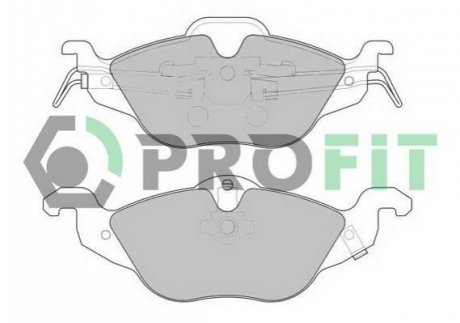 Комплект тормозных колодок, дисковый тормоз PROFIT 5000-1293 (фото 1)