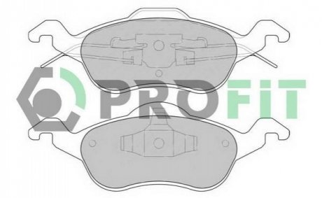 Комплект тормозных колодок, дисковый тормоз PROFIT 5000-1318 (фото 1)
