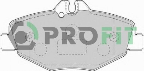 Комплект тормозных колодок, дисковый тормоз PROFIT 5000-1414 (фото 1)