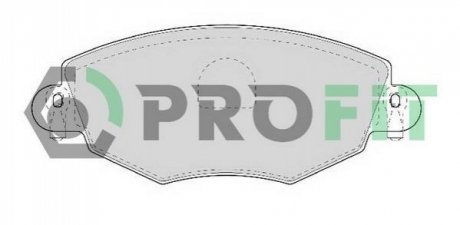 Комплект гальмівних колодок, дискове гальмо PROFIT 5000-1425