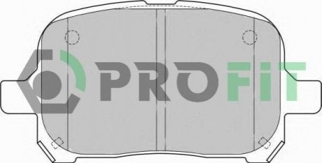 Комплект тормозных колодок, дисковый тормоз PROFIT 5000-1437 (фото 1)