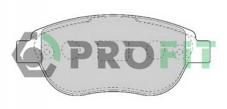 Комплект тормозных колодок, дисковый тормоз PROFIT 5000-1476 (фото 1)