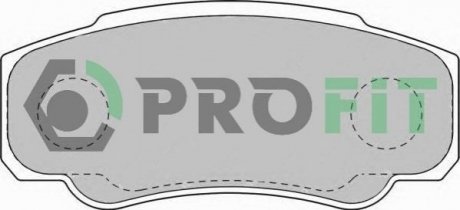 Комплект тормозных колодок, дисковый тормоз PROFIT 5000-1480