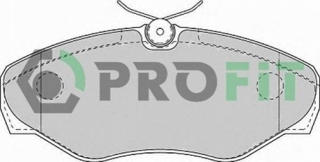 Комплект тормозных колодок, дисковый тормоз PROFIT 5000-1515 (фото 1)