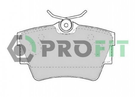 Комплект тормозных колодок, дисковый тормоз PROFIT 5000-1516 (фото 1)