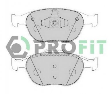 Комплект тормозных колодок, дисковый тормоз PROFIT 5000-1568 (фото 1)