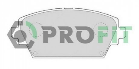 Комплект тормозных колодок, дисковый тормоз PROFIT 5000-1580 (фото 1)