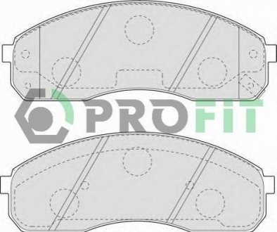 Комплект гальмівних колодок, дискове гальмо PROFIT 5000-1595