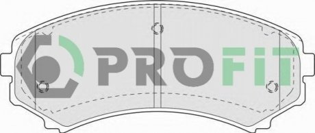 Комплект тормозных колодок, дисковый тормоз PROFIT 5000-1603