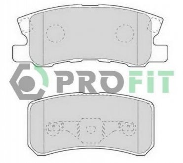 Комплект тормозных колодок, дисковый тормоз PROFIT 5000-1604 (фото 1)