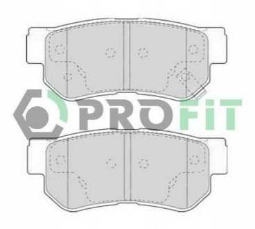 Комплект тормозных колодок, дисковый тормоз PROFIT 5000-1606 (фото 1)