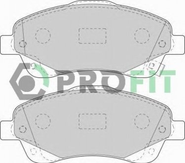 Комплект гальмівних колодок, дискове гальмо PROFIT 5000-1648