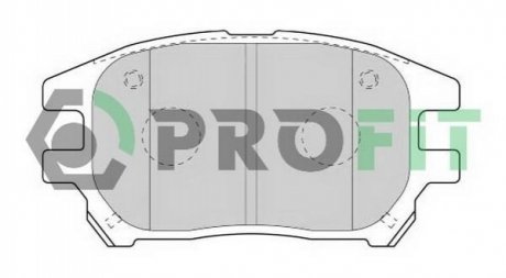 Комплект гальмівних колодок, дискове гальмо PROFIT 5000-1697 C (фото 1)