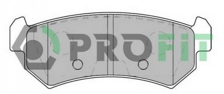 Комплект тормозных колодок, дисковый тормоз PROFIT 5000-1889 (фото 1)