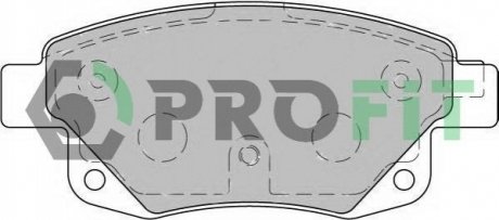 Комплект тормозных колодок, дисковый тормоз PROFIT 5000-1930 (фото 1)