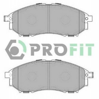 Комплект гальмівних колодок, дискове гальмо PROFIT 5000-4177 (фото 1)