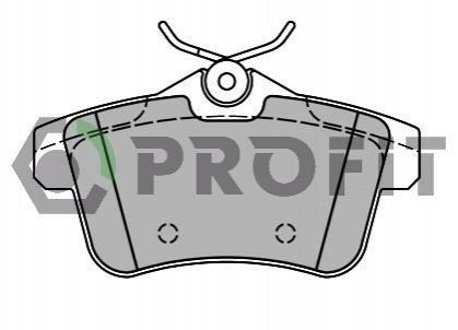 Комплект тормозных колодок, дисковый тормоз PROFIT 5000-4224 (фото 1)