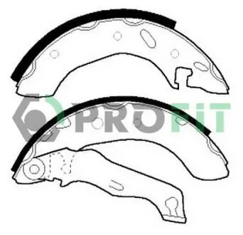 Комплект тормозных колодок PROFIT 5001-0543
