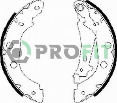Комплект тормозных колодок, дисковый тормоз PROFIT 5001-0577
