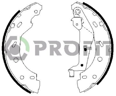 Комплект тормозных колодок PROFIT 5001-0614