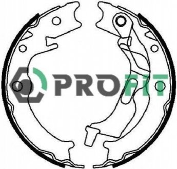 Комплект тормозных колодок PROFIT 5001-4017 (фото 1)