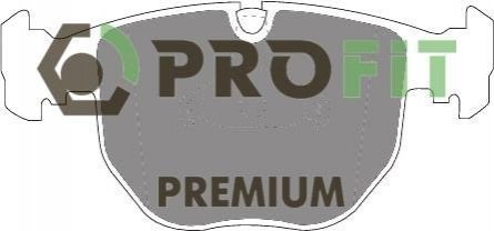 Комплект тормозных колодок, дисковый тормоз PROFIT 5005-0997