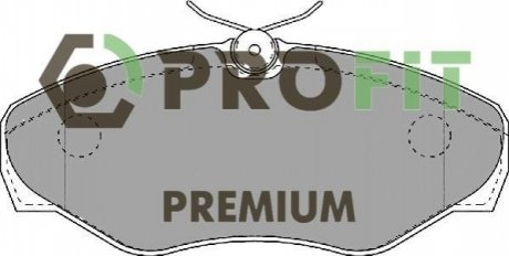 Комплект гальмівних колодок, дискове гальмо PROFIT 5005-1515