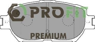 Комплект тормозных колодок, дисковый тормоз PROFIT 5005-1620