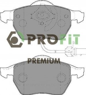 Комплект тормозных колодок, дисковый тормоз PROFIT 5005-1717 (фото 1)
