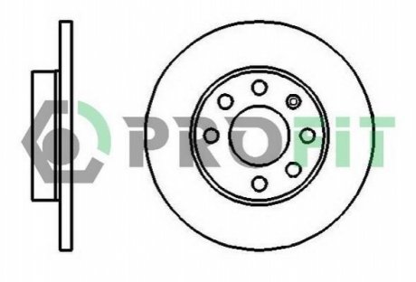 Гальмівний диск PROFIT 5010-0116 (фото 1)