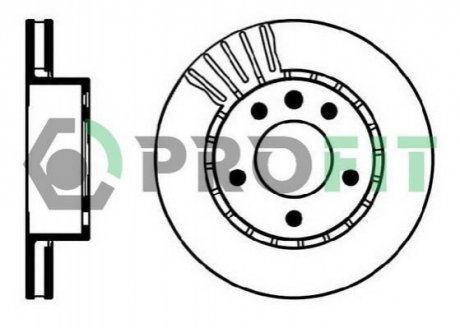 Тормозной диск PROFIT 5010-0188 (фото 1)