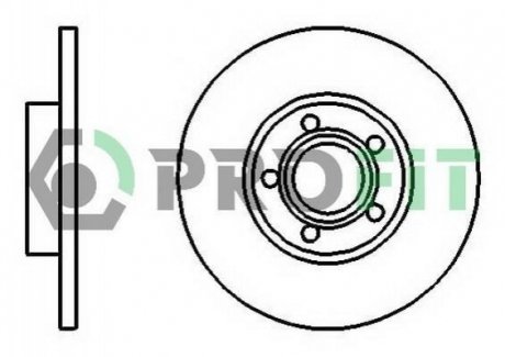 Тормозной диск PROFIT 5010-0324 (фото 1)
