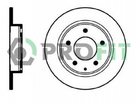 Тормозной диск PROFIT 5010-0524 (фото 1)