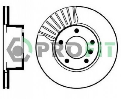 Гальмівний диск PROFIT 5010-0834 (фото 1)