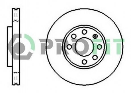 Гальмівний диск PROFIT 5010-1041