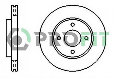 Тормозной диск PROFIT 5010-1072 (фото 1)